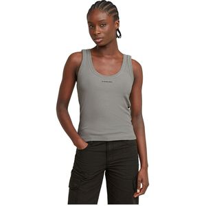 G-STAR RAW - Slim Rib Tank Top - Dames T-shirt - Groen - Katoen