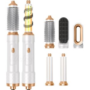 5-in-1 Föhnborstel Set – Krulborstel, Stijltang, Krultang & Haardroger – Ionische Technologie – Autowrap Airstyler – 3 Warmtestanden – Lichtgewicht – Voor Snel Drogen & Volume