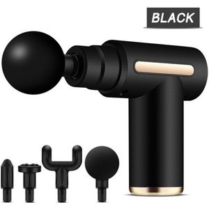 Fytura - Massage Gun – Diepe Spiermassager – Elektrische Percussie – LED Touchscreen – 4 Opzetkoppen – Draadloos & Oplaadbaar – Stil & Krachtig – Zwart
