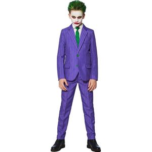 Suitmeister The Joker - Jongens Carnavalkostuum - Verkleedkleding - Halloween - Carnaval - Paars - Maat M
