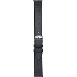 Morellato Horlogebandje - Morellato horlogeband X2443 Micra - leer - Zwart - bandbreedte 16.00 mm