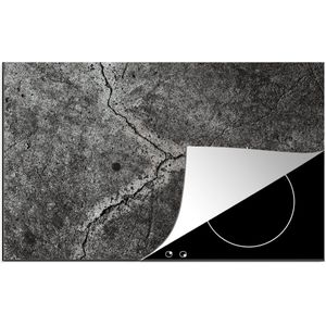 Inductie beschermer - Beton print - Grijs - Stenen - Betonlook - Industrieel - Afdekplaat voor fornuis - Inductie kookplaat - 76x51 cm - Kookplaat - Inductie mat