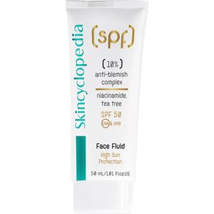 Skincyclopedia | #1 Zonbescherming gezichtsvloeistof SPF 30 met 10% anti-onzuiverhedencomplex | 50ml | Niacinamide, Tea Tree, vitamine B3 | Matterend Complex | Verkleind poriën | Hoge bescherming tegen UVA- en UVB-stralen