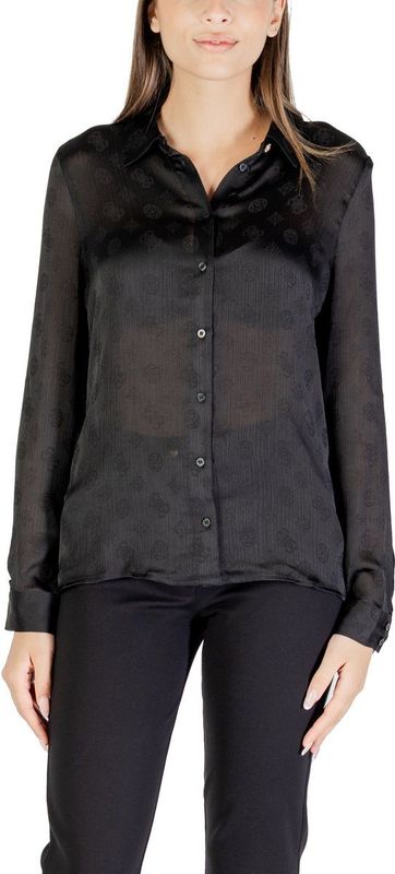 Guess - Classic Plain - Blouse - Zwart - Lange Mouwen
