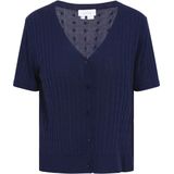 Usha - Everyday Fashion - Cardigan - Gebreid - Diepe V-hals - Korte Mouwen