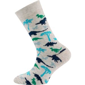 Kindersok Ewers Lichtgrijs met T-Rex en Dinos-23/26