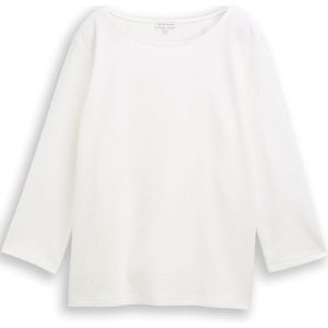 Tom Tailor Shirt met lange mouwen met ottomanstructuur