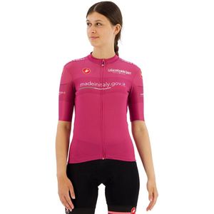 Castelli #giro107 Competizione 2024 Korte Mouw Wielertrui Roze L Vrouw