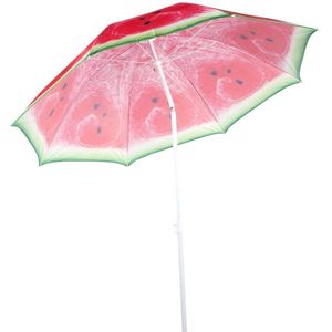 Lifetime Verstelbare Strandparasol / Parasol met Watermeloen Print - Ø 190 cm.