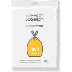 Afvalzak, IW7, Transparant, 20 L, 20 Stuks - Joseph Joseph | Intelligent Waste