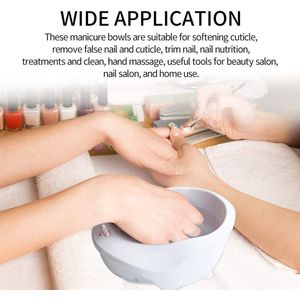 JeiibrZui Elektrische Nagelbadkom - Handspa Massageapparaat - Met Massagefunctie En Dubbele Stroomvoorziening - 1 Stuk - Voor Thuisgebruik Wit