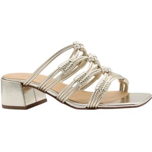 Ctwlk - Heeled Muiltjes - Geel - Cambodjaans Materiaal