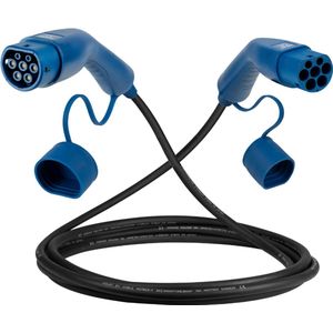 Voldt laadkabel type 2 - 3 fase - 11kW - voor elektrische auto - 6 meter