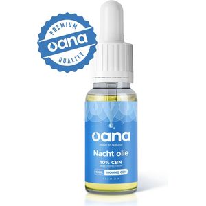 Oana - Premium Natuurlijke Nachtolie - CBN en CBD olie - 10% - 10ml - Slaap Supplement