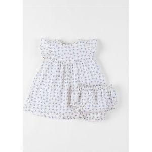 Noukie's - Jurk + bloomer - Katoenen voile - 12 maand 80