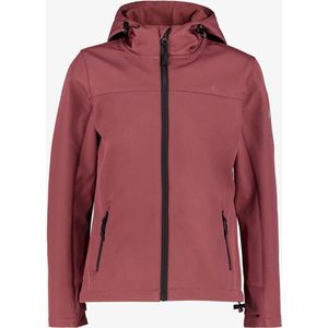 Mountain Peak kinder outdoor softshell jas roze - Maat 176 - Met capuchon - Ritssluiting