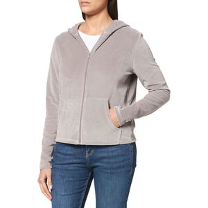Velours Zip Up Sweater voor Dames