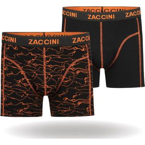 Zaccini Cotton Stretch Boxershorts - Zwart - 2 stuks - Heren onderbroeken - Boxer - 95% Katoen - Maat XXL