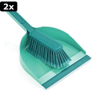 2x Leifheit 41401 Classic Stoffer en Blik