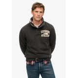 Superdry - Vintage Athletic - Sweatshirt - Relaxed Fit - Hoge Kraag met Knoopsluiting