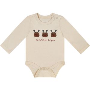 Kerst Romper Santa's best helpers - Maat 56 - 100% katoen - Rompertjes baby kleding babykleding jongens meisjes