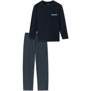 SCHIESSER - Pyjama lang - Donkerblauw - Herenpyjama