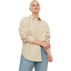 Trendyol Donkergroen Boyfriend Geweven Overhemd