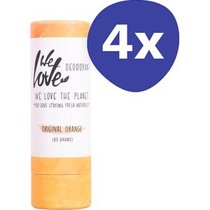 We Love The Planet Original Orange Deodorant Stick (4x 65gr)