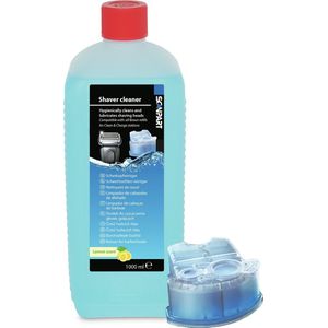 Scanpart - Scheerhoofdenreiniger Set - Navulvloeistof - 1 Liter - Voor Braun Clean&Renew