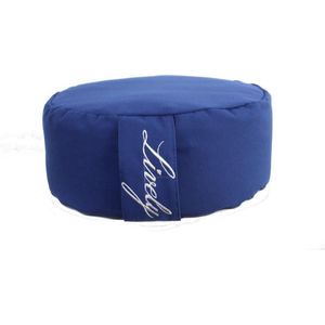 Meditatiekussen - Meditatiekussen-yoga kussen -  yoga prop - yoga artikelen - yoga accessoires -biologisch boekweit- blauw