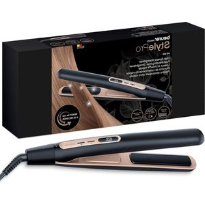 100 stijltang snelle opwarming 12 seconden keramische coating ionische functie glanzend haar - afgeronde randen krulstijlen