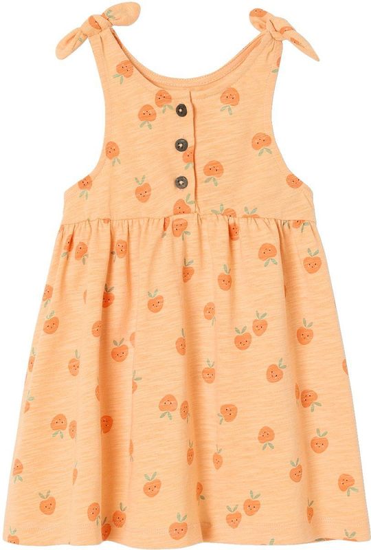 Vertbaudet - Gedrukte Babyjurk - Katoen uit Biologische Landbouw - Met Schouderbandjes