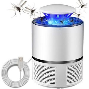 Luxe elektrische muggenlamp - Elektrische UV muggenlamp – Elektrische muggenvanger - UV - Insectenverdelger – Vliegenlamp – Muggen vanger – Muggendoder – Mosquito killer- Antimuggenlamp – Camping - Wit