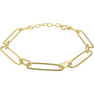 armband paperclip platte buis 6,0 mm 17 + 2 cm