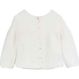 Minora Baby Gebreid Vest - Baby kleding jongens en meisjes- Hoogwaardige Baby vest- Kraamcadeau - Babyshower, Newborn-Gebroken Wit 24 Maanden- Sinterklaas