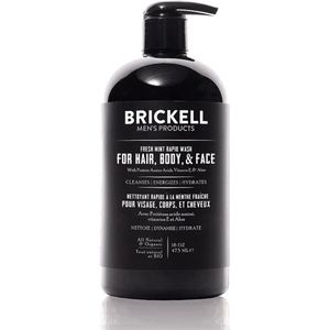 Brickell All in One Wash for Men Rapid Fresh Mint 473 ml.