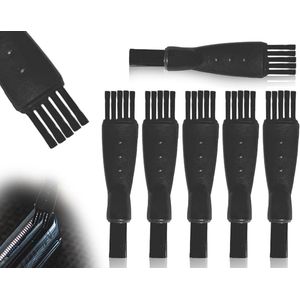 Set van 6 elektrische reinigingsborstels voor het grondig schoonmaken van baard en scheerkoppen, geschikt voor eenvoudig onderhoud van elektrische scheerapparaten