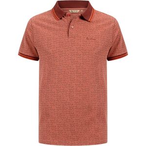 Life Line Poloshirt Uri bruin - pique - heren - KM - XL