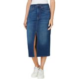 Pepe Jeans - PL9011865FB - Midi Rok - Blauw - Casual - Katoen - Denim