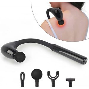 WNHB® Massagepistool met J-handvat - 5 snelheden voor diepe spiermassage - Zelfmassage apparaat voor nek rug en benen