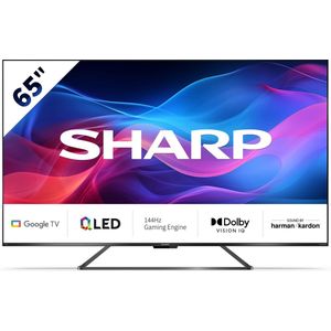Sharp Aquos 65GR8265 - 65 inch - 144Hz 4K UHD QLED met Google TV - 2024