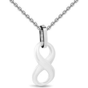 Montebello Ketting Florien - 316L Staal - Infinity - 10x25mm - 47cm