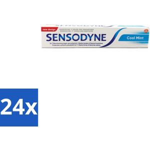 Sensodyne - Tandpasta - Cool Mint - Gevoelige Tanden - 75 ml - Voordeelverpakking - 24 stuks