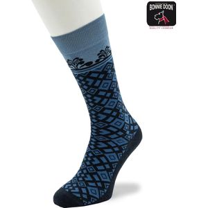 Bonnie Doon GEOMETRIC BORDER SOCK maat 40-46