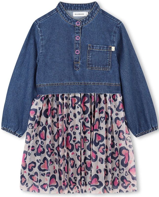 Billieblush - U21299 - Jurk - Blauw - 4 Years - Meisjes