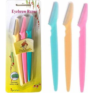 Eyebrow Razors - Wenkbrauw Scheermesjes - Set van 3 stuks