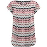 ONLY - Onlnova Life - Damesblouse - Roze - Korte Mouwen