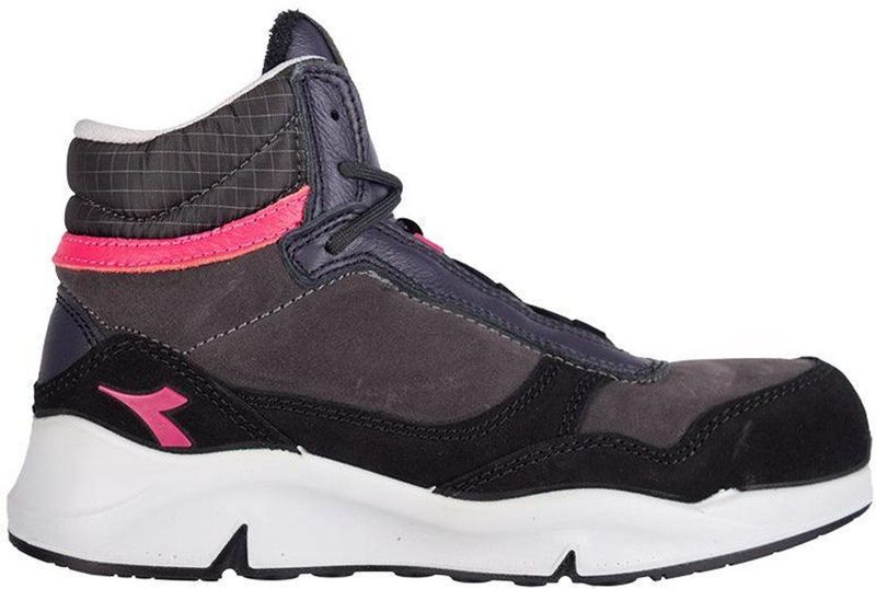 Diadora - Athena Mid S3L FO SR ESD Werkschoen - Zwart - Suède - Leder