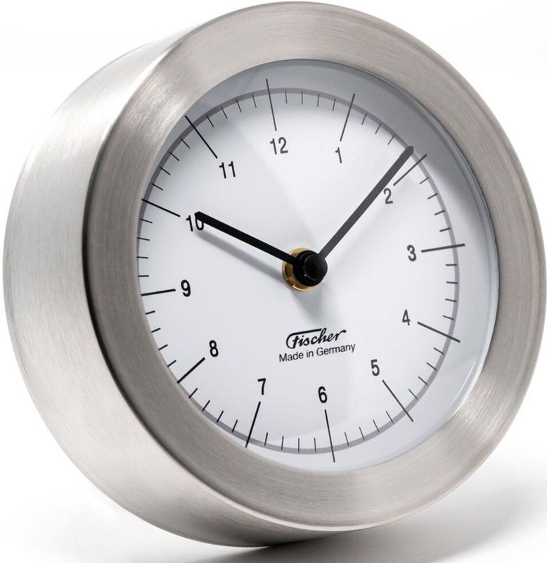 Fischer - 1512U-01 - Scheepsklok - Zilver - 103 mm