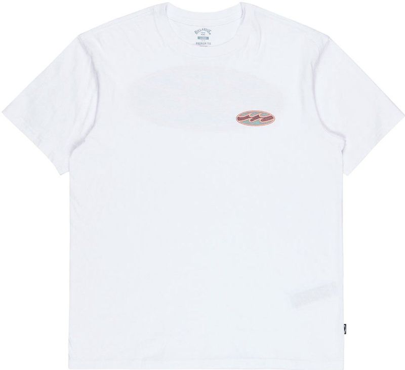 BILLABONG - CRAYON WAVE - Shirt - Chamois - Lichtblauw - Sering - Wit